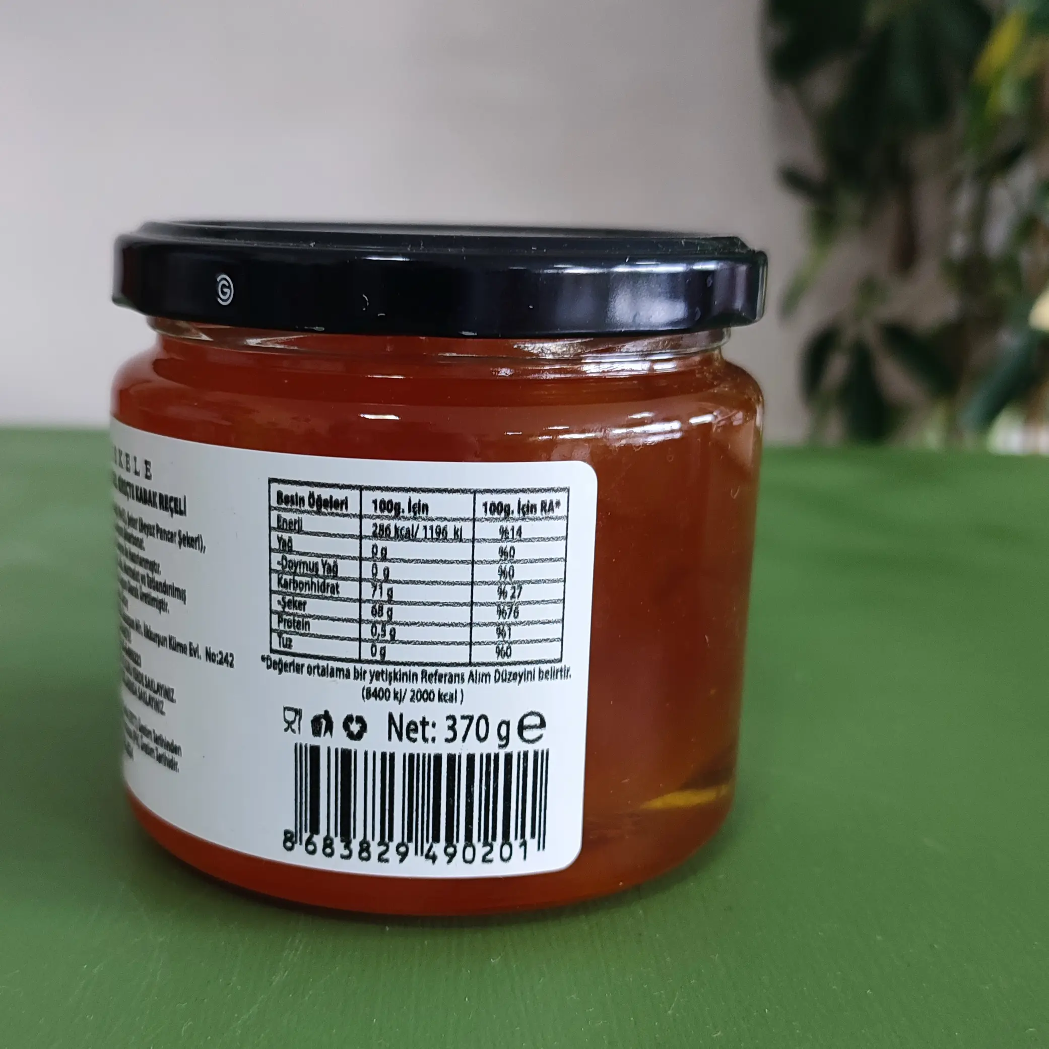 Kireçte Kabak Reçeli-370 gr - Eski İskele Artizan Reçeller