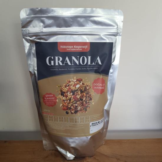 Granola - üzümlü, bademli, fındıklı, fıstıklı, dutlu, ayçekirdekli - 270 gr.