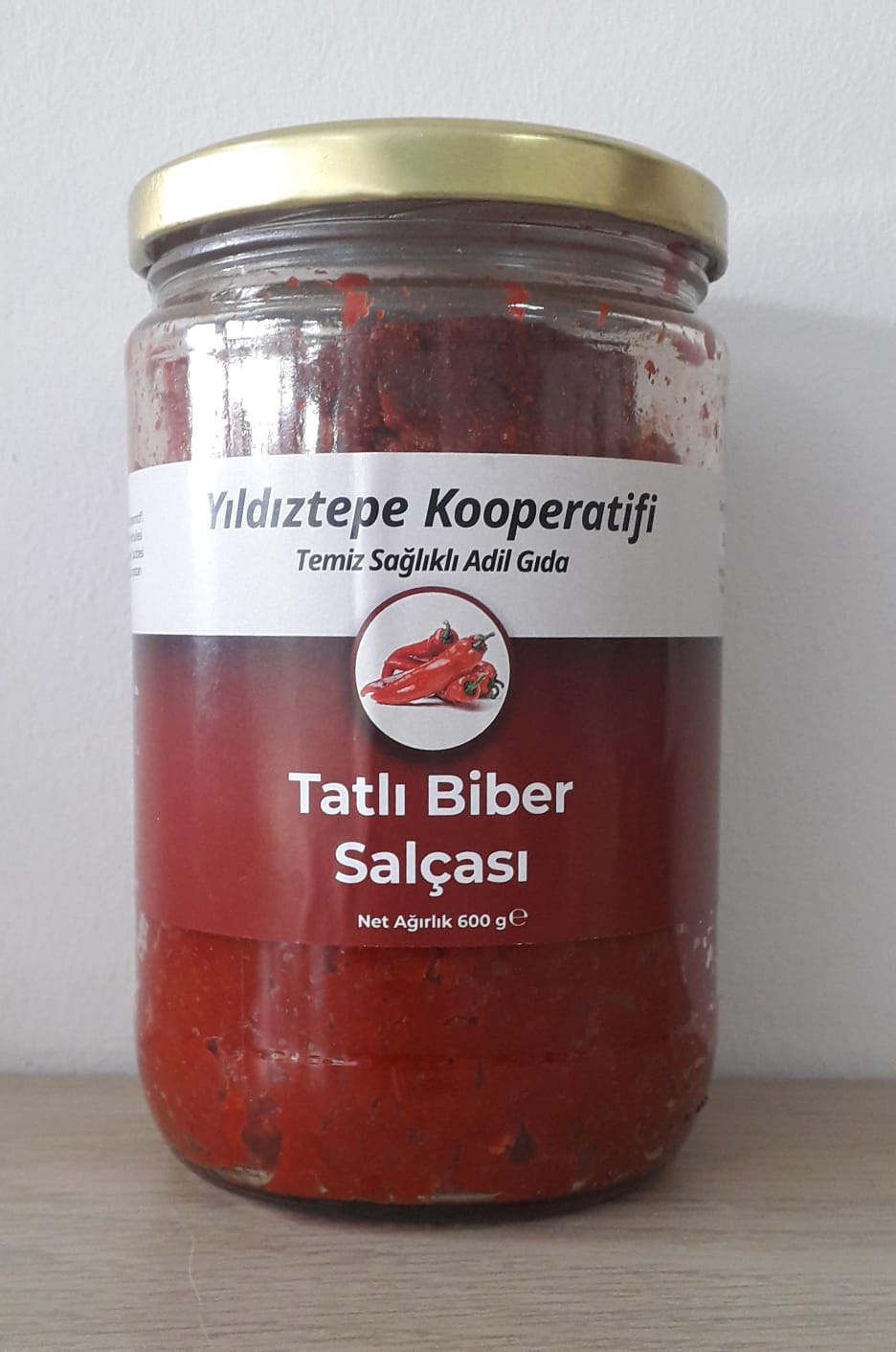 Tatlı Biber Salçası 600 gr-Eskişehir Yıldıztepe Kooperatifi