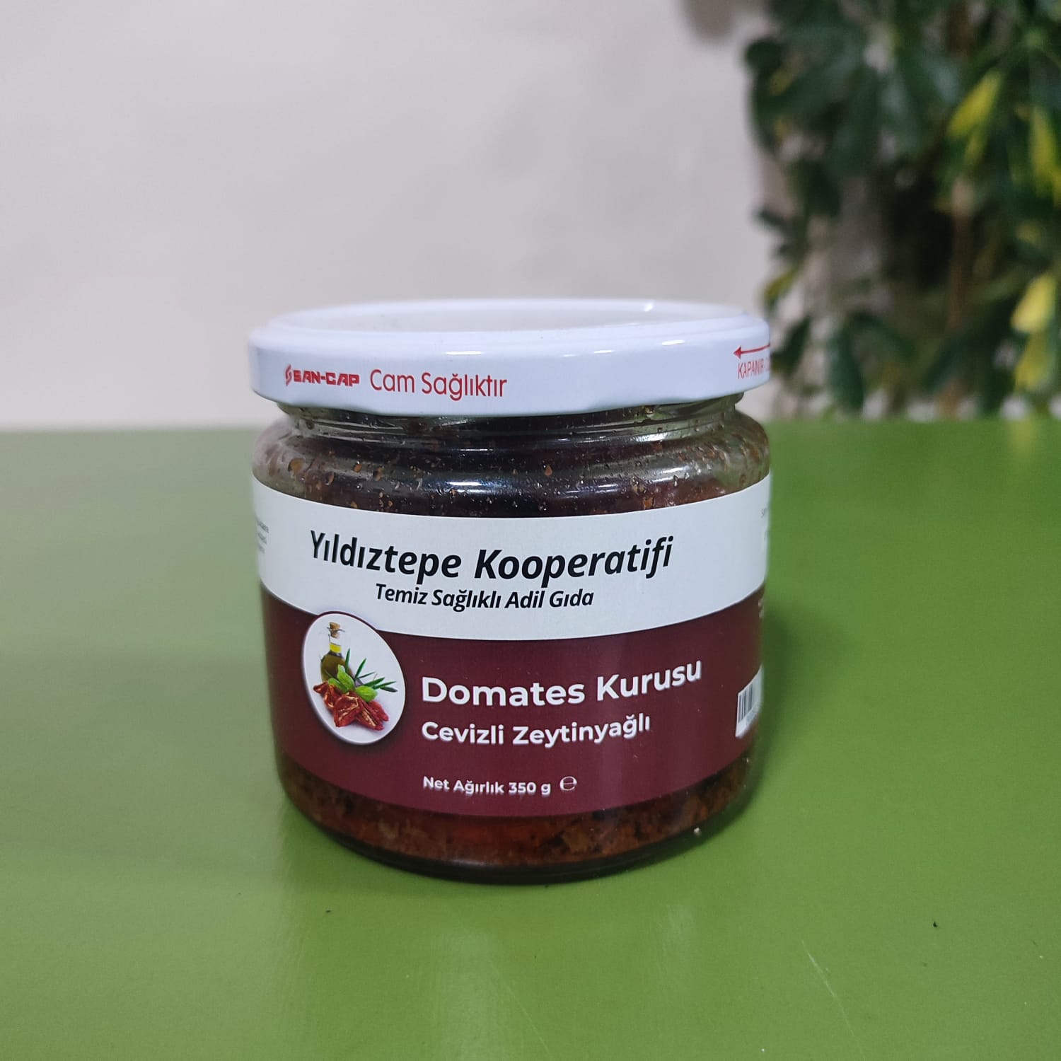 Yıldıztepe Kooperatifi - Domates kurusu - cevizli zeytinyağlı - Net: 350 g